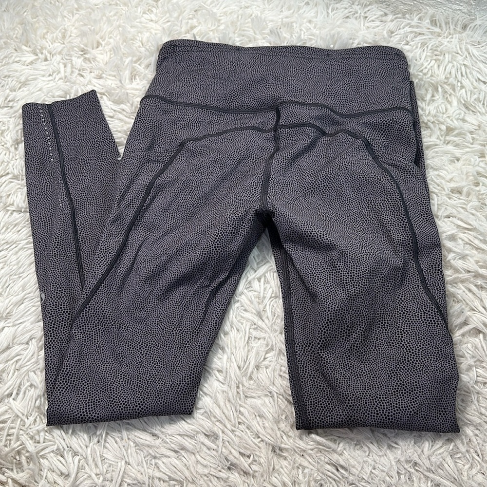 Lululemon Fast & Free 7/8 Tight II *Nulux 25" Disperse Dusky Lavender Black - Picture 4 of 6